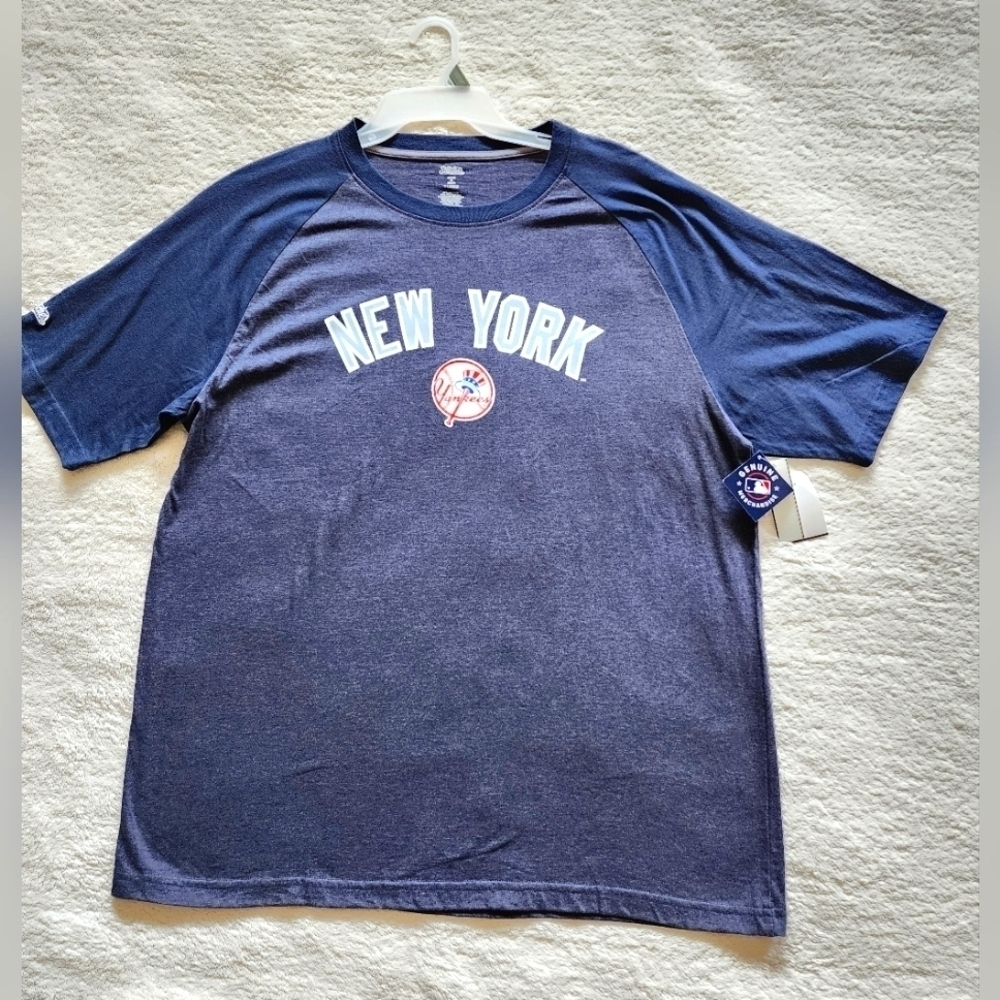 New York Yankees Gray Stitches Authentic MLB Baseball Shirt Men's, size XL, NWT